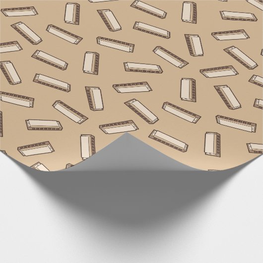 Harmonica Pattern Geschenkpapier (Ecke)