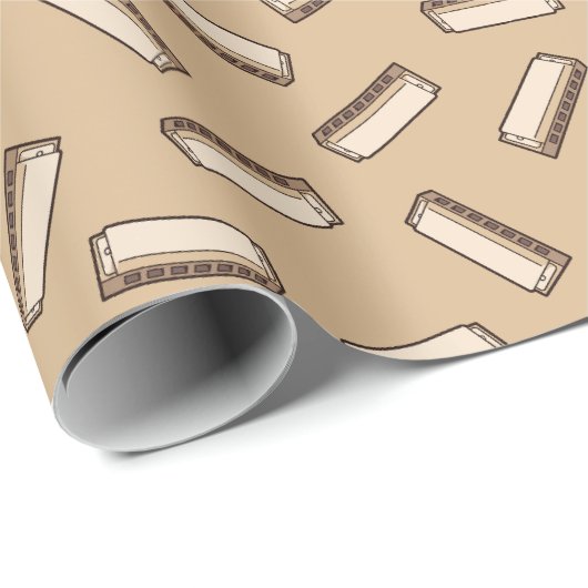 Harmonica Pattern Geschenkpapier (Rolleneckpunkt)