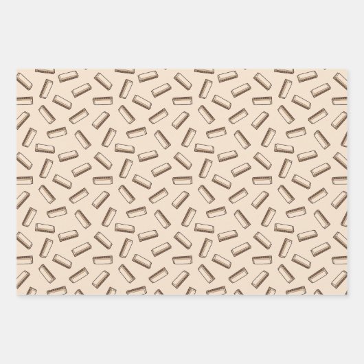 Harmonica Pattern Geschenkpapier Set (Vorderseite 3)