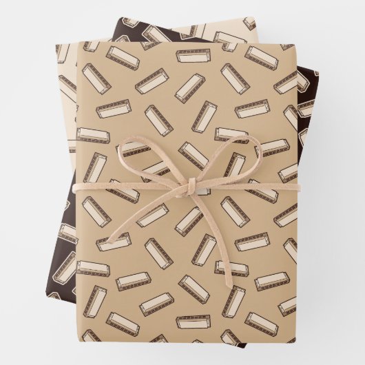 Harmonica Pattern Geschenkpapier Set (Beispiel)