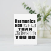 Harmonica phantastischer, was immer Sie tun Postkarte (Stehend Vorderseite)