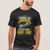 Harmonica Player Dad T-Shirt (Vorderseite)