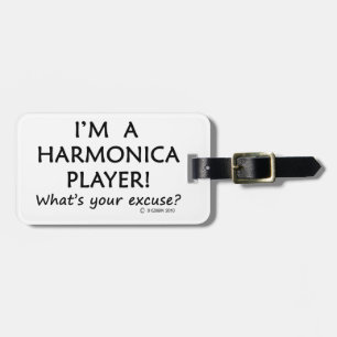 Harmonica Player Gepäckanhänger