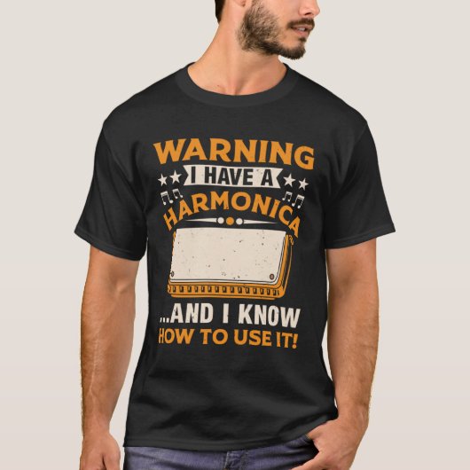 Harmonica Player Harmonica Player T-Shirt (Vorderseite)