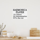 Harmonica Player Hot Air Poster (Küche)