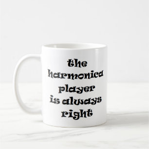 Harmonica Player immer richtig Kaffee Tasse