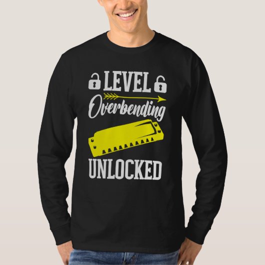 Harmonica Player Level Unlocked T-Shirt (Vorderseite)