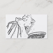 Harmonica Player mit Drum-Kontur Visitenkarte (Rückseite)