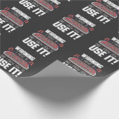 Harmonica Player Warning Blues Music French Harp Geschenkpapier (Ecke)