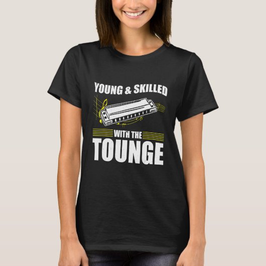 Harmonica Playing für Harmonica Player Harmonica T T-Shirt (Vorderseite)