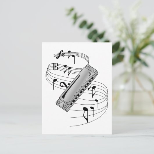 Harmonica Postkarte (Stehend Vorderseite)