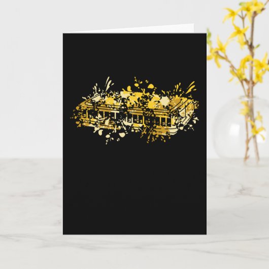 Harmonica Splash Karte (Gelbe Blume)