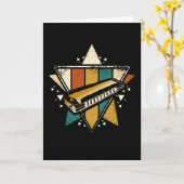 Harmonica Vintag Karte (Gelbe Blume)