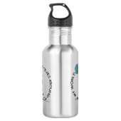 Harmonica - Weltumdrehungen Edelstahlflasche (Rückseite)