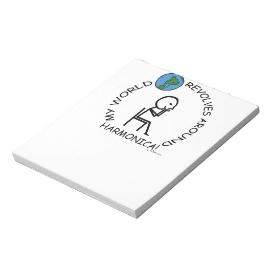 Harmonica - Weltumdrehungen Notizblock (Rotiert)