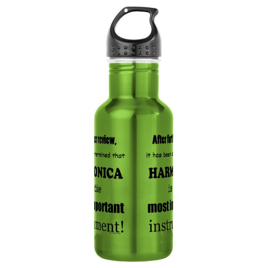 Harmonica wichtigstes Instrument Edelstahlflasche (Vorderseite)