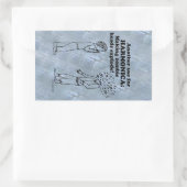 Harmonica Zombie Explode rechteckige Aufkleber (Tasche)