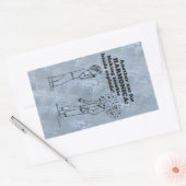 Harmonica Zombie Explode rechteckige Aufkleber (Umschlag)