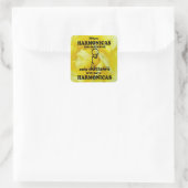Harmonicas-Aufkleber Quadratischer Aufkleber (Tasche)