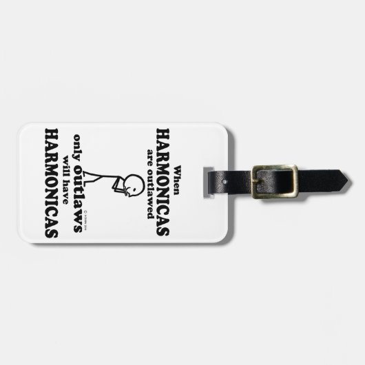 Harmonicas verboten gepäckanhänger (Vorderseite horizontal)