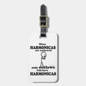 Harmonicas verboten gepäckanhänger (Vorderseite vertikal)