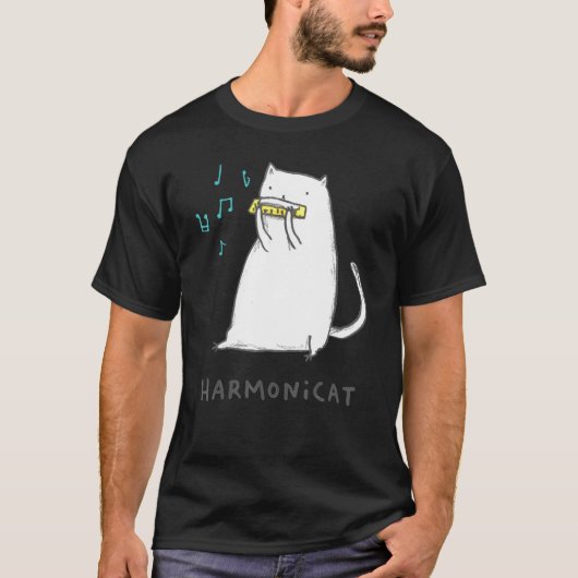 Harmonicat Music Catt T-Shirt (Vorderseite)