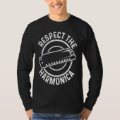 Harmonicist Respect The Harmonica T-Shirt (Vorderseite)