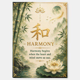 Harmonie (和) chinesischer Zeichenmagnet Magnet