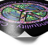 Harmonie, Balance, Einheit, Friedenszeichen Fotodruck (Ecke)