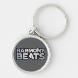 Harmonie Beats – Musik Vibe Text Kunst Schlüsselanhänger