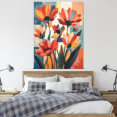 Harmonie blühen leinwanddruck (Insitu (Schlafzimmer))