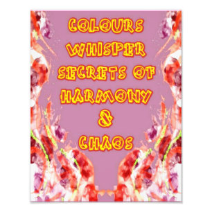 Harmonie Chaos Fotodruck