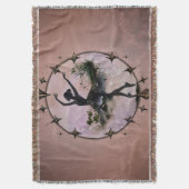 Harmonie der Bewegung Die Ballerina im Sternenlich Decke (Vorderseite Vertikal)