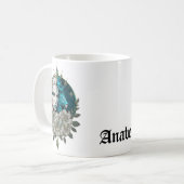 Harmonie der Elemente, die Frau mit dem Löwen. Kaffeetasse (Vorderseite Links)