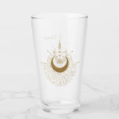Harmonie der Elemente: Mond, Gold und Geometrie. Glas (Rückseite)