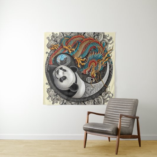 Harmonie der Gegensätze Wandteppich (Beispiel (Horizontal))