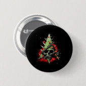 Harmonie der Gegensätze Weihnachtsbaum trifft Punk Button (Vorne & Hinten)