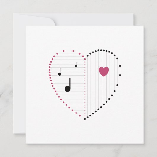 Harmonie der Liebe Feiertagskarte (Vorderseite)