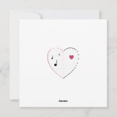 Harmonie der Liebe Feiertagskarte (Rückseite)