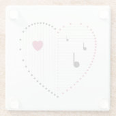 Harmonie der Liebe Glasuntersetzer (Rückseite)