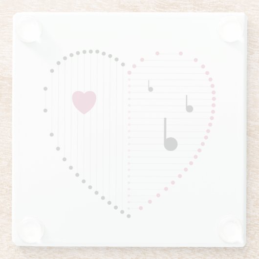 Harmonie der Liebe Glasuntersetzer (Rückseite)