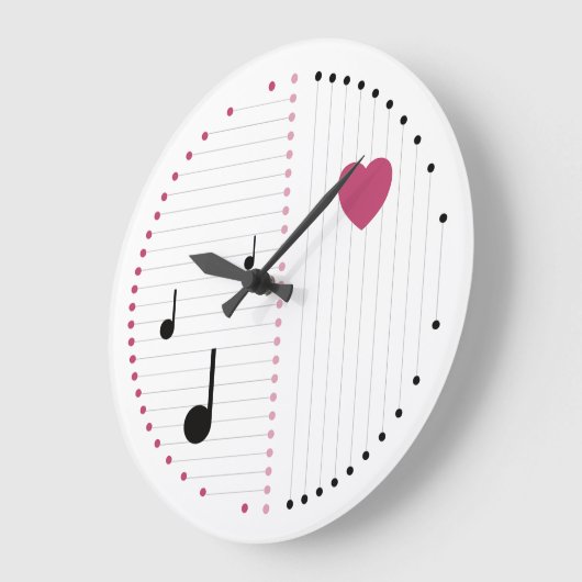 Harmonie der Liebe Große Wanduhr (Winkel)