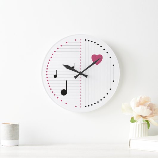 Harmonie der Liebe Große Wanduhr (Zuhause)