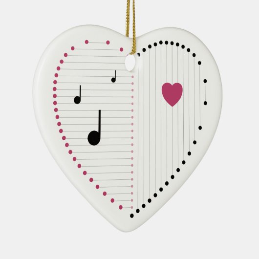 Harmonie der Liebe Keramik Ornament (Rechts)