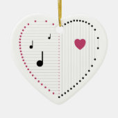 Harmonie der Liebe Keramik Ornament (Vorne)