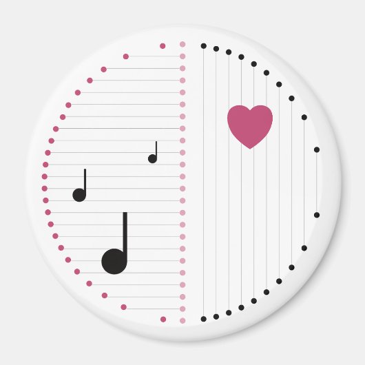 Harmonie der Liebe Magnet (Vorne)