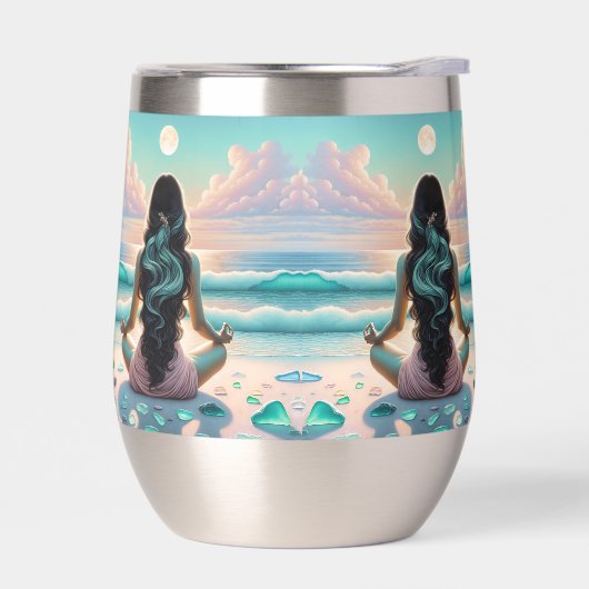 Harmonie der Meditation am Strand (Links)