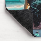 Harmonie der Meditation am Strand Mousepad (Ecke)