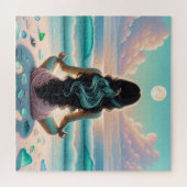 Harmonie der Meditation am Strand Puzzle (Horizontal)