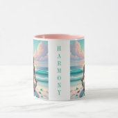 Harmonie der Meditation am Strand Tasse (Zentrum)